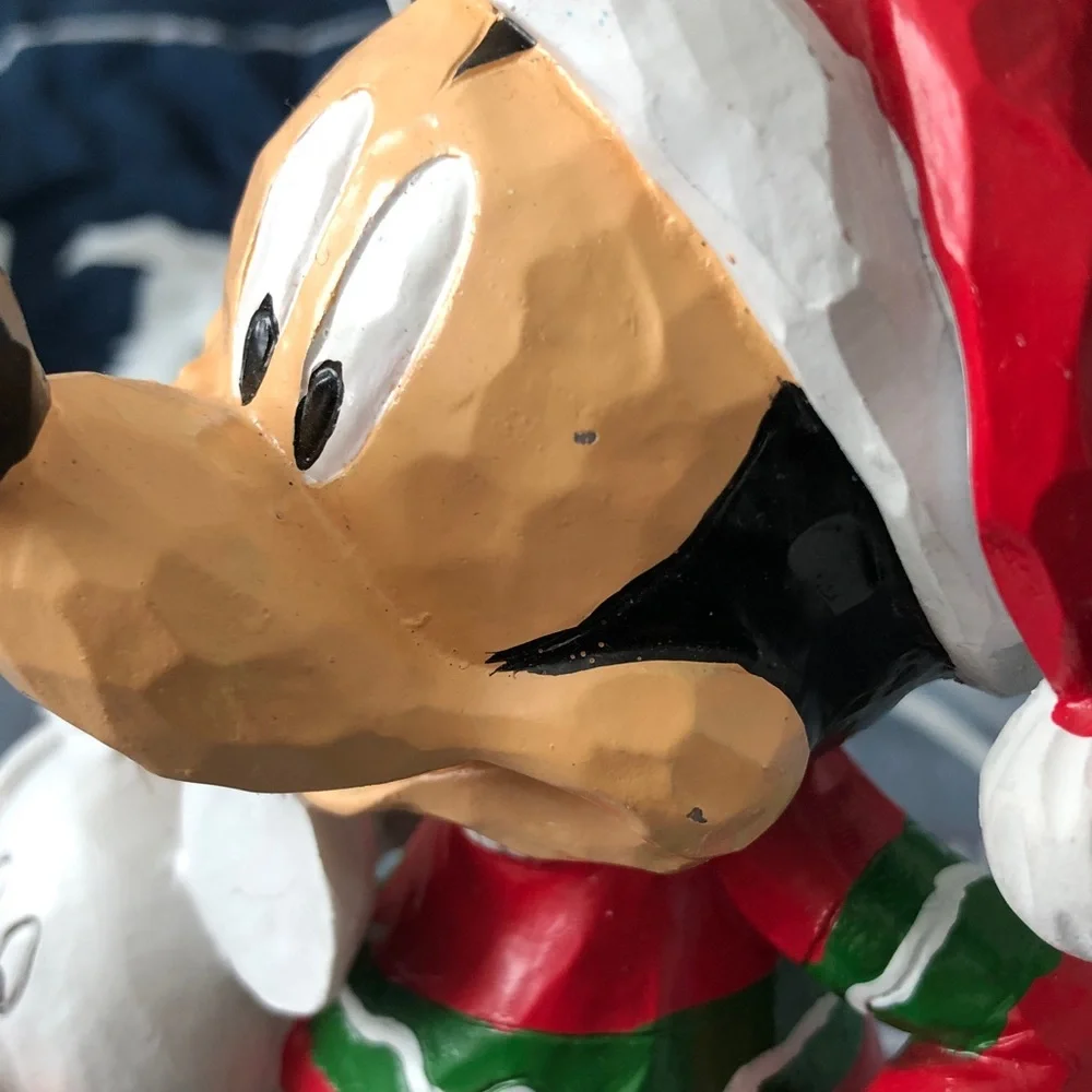 Disney Mickey Mouse with a Mickey Snowman Holiday Figurine